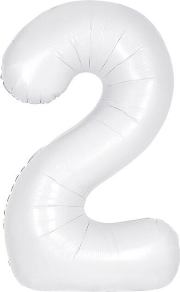Folienballon Zahl 2 In Gold – 86 Cm (34 Zoll), Für Luft Oder Helium, Selbstschließendes Ventil