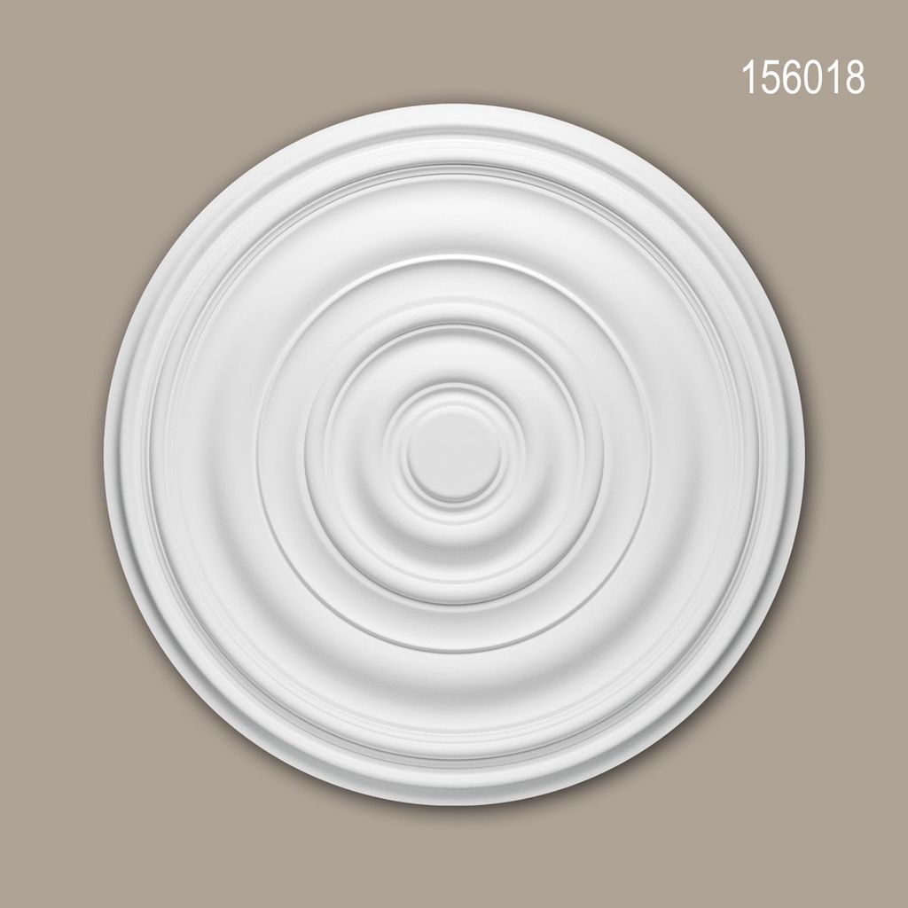 PROFHOME 156018 Rosette aus Polyurethan Deckenrosette Produktbild 