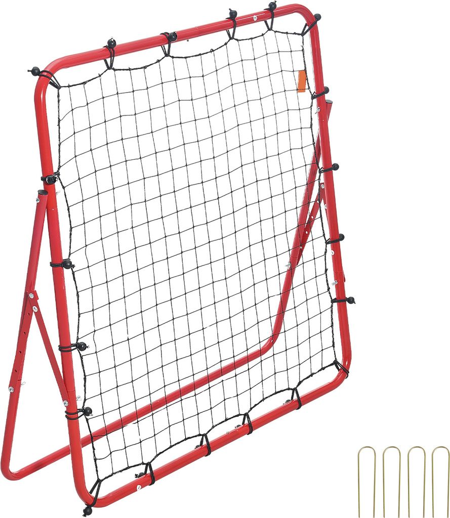SucceBuy Fußball-Rebounder, 39"x39", Rebound-Netz, Fußballtraining, tragbar, alle Altersgruppen, verstellbar, einfacher Aufbau