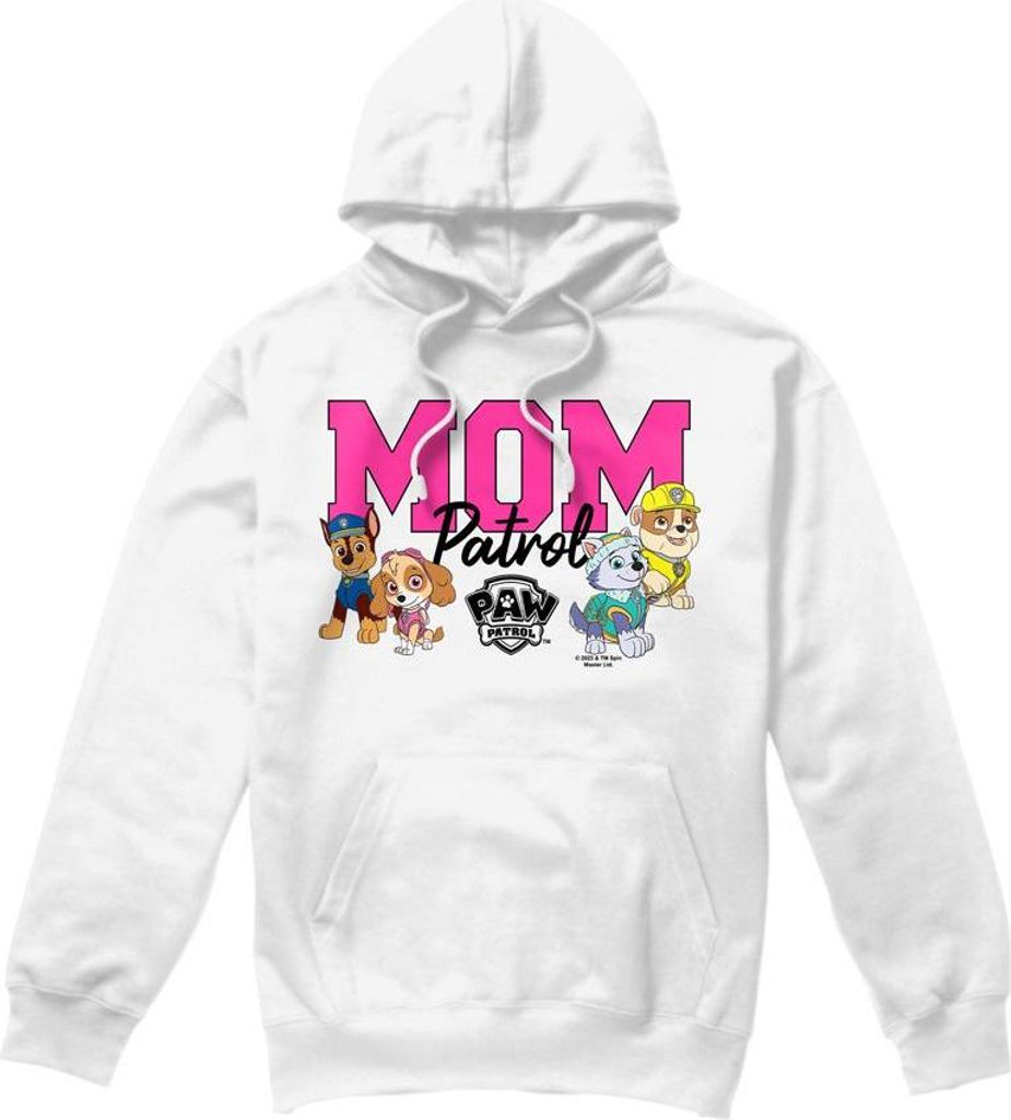 Paw Patrol - "Mom Patrol" Kapuzenpullover für Herren - Muttertag TV8685 (XXL) (Weiß)