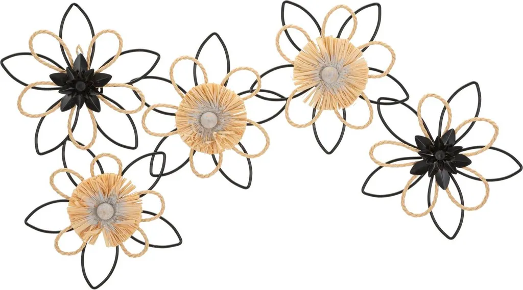 Mauro Ferretti Flow Pannello 3D Nero Naturale - Arredo Casa Boho