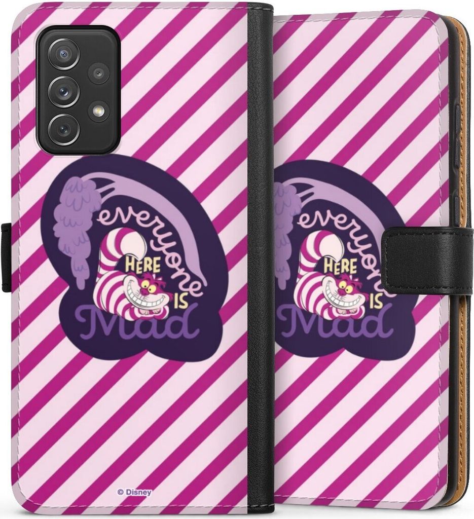 DeinDesign Klapphülle für Samsung Galaxy A72 Handytasche Lederhülle Tasche Alice im Wunderland Disney Grinsekatze