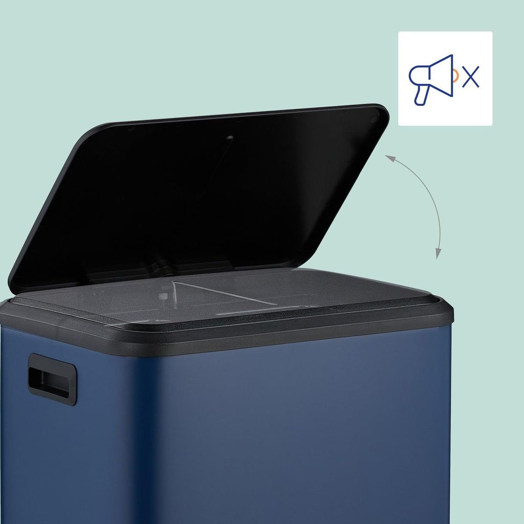 Poubelle de cuisine, double compartiment, capacité 15 L Image du produit 