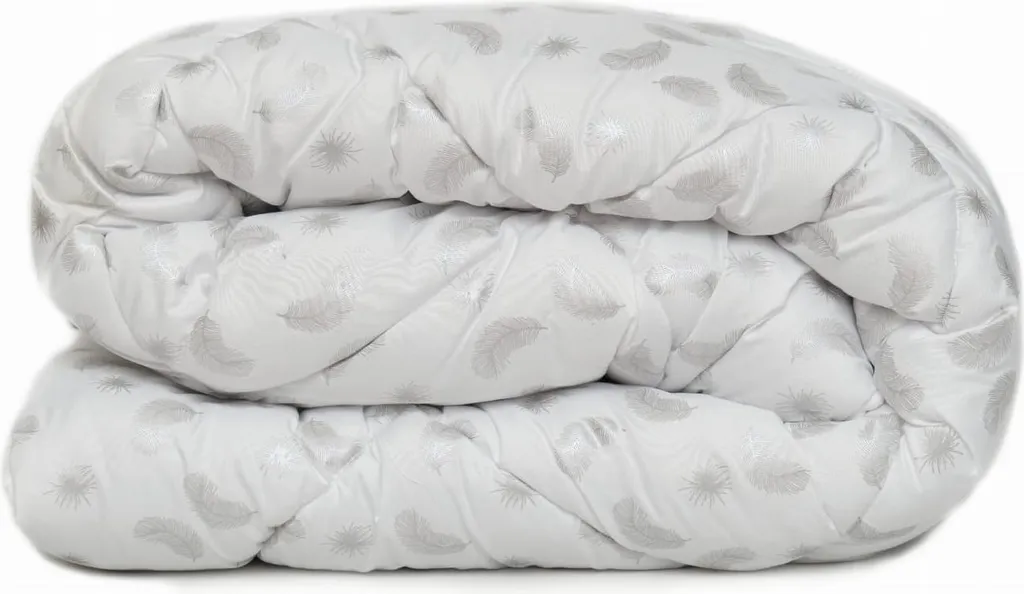 Couette 180x200 antiallergique avec plumes d'argent PREMIUM confort luxe