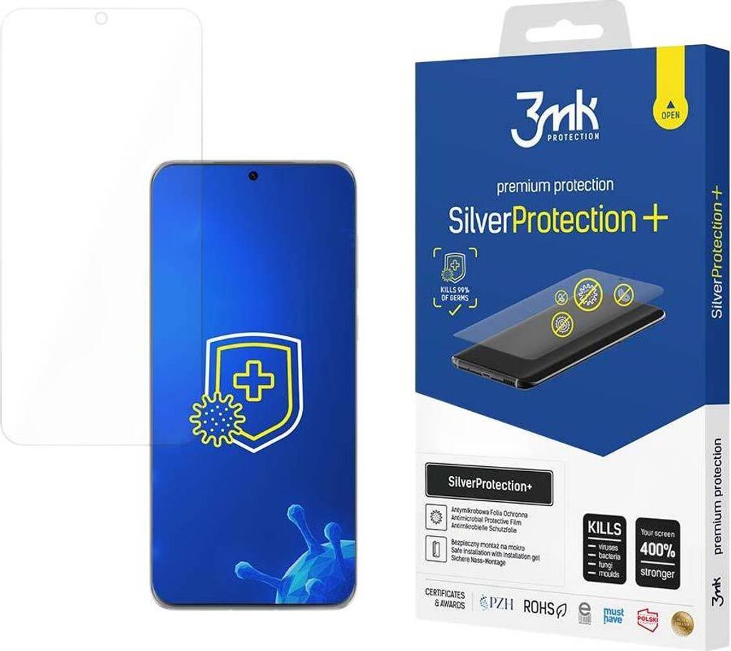 3mk Display Antimikrobielle Schutzfolie SilverProtection+ fr Huawei P60 Pro 0,21mm Self-Heal