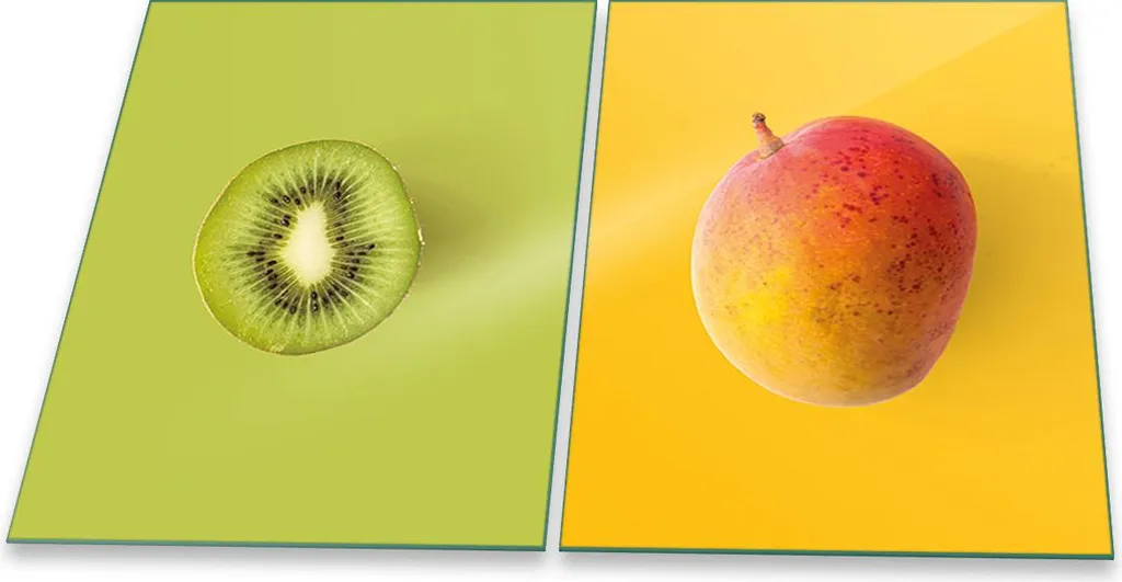 Piastre Copertura Fornelli Ceran 2x 40x52 Vetro Temperato Frutta