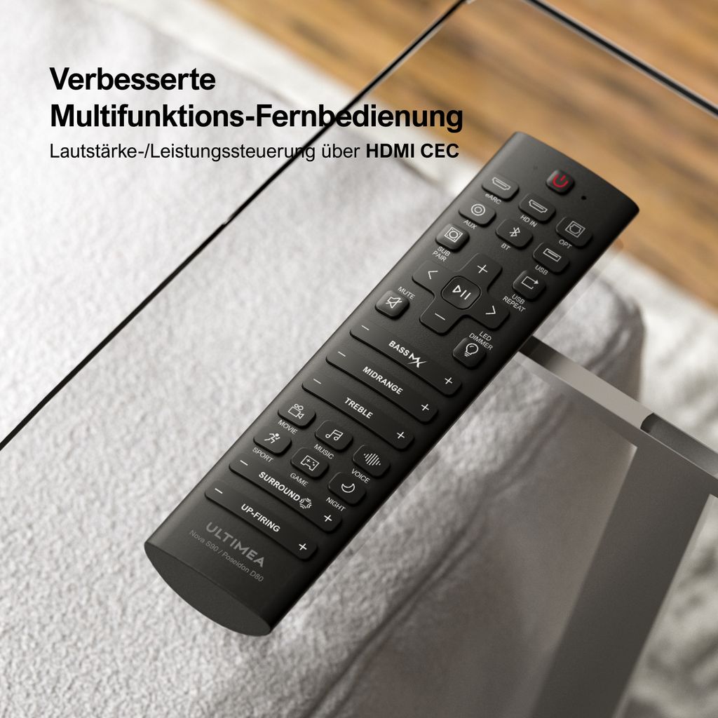 ULTIMEA 7.1.2 Kanal Soundbar für TV Geräte mit Dolby Atmos, Produktbild 9