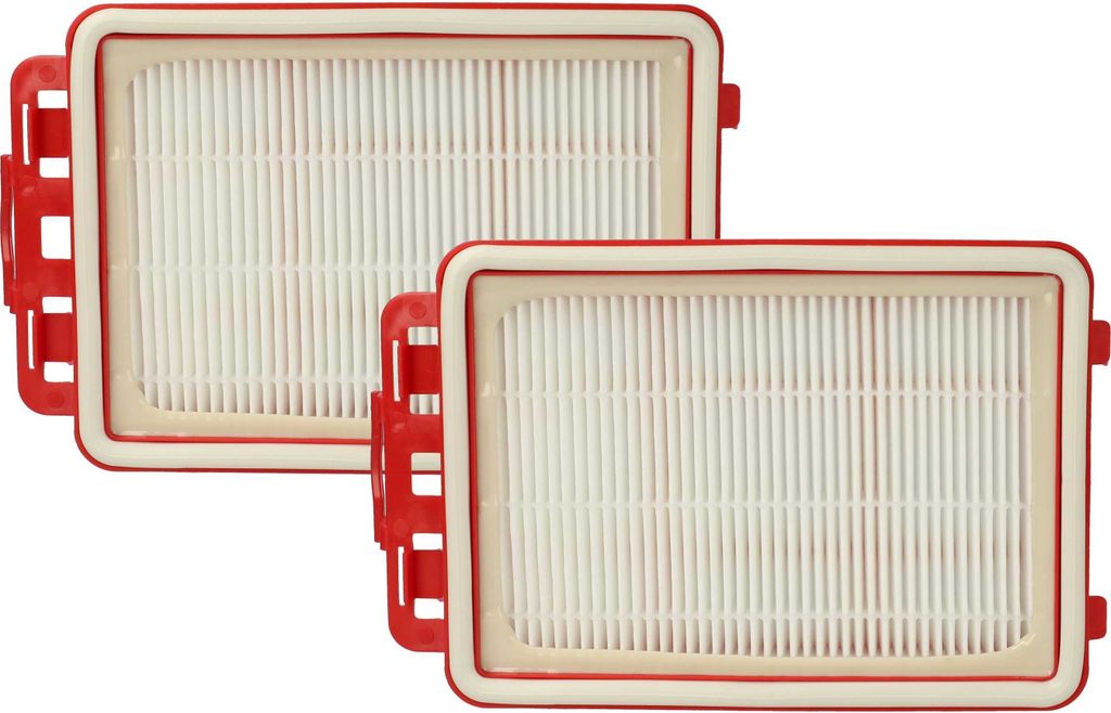 vhbw 2x Staubsaugerfilter kompatibel mit Electrolux UEG42WR Staubsauger - HEPA-Filter Rot Weiß