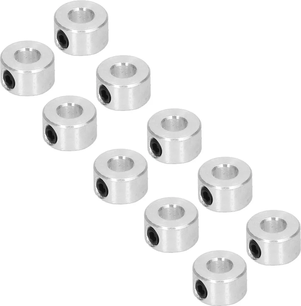 10Stück Wellenmanschetten 6mm Stahl hohe Festigkeit verschleißfest stabile Stellschraube Wellenmanschette für intelligente Roboter