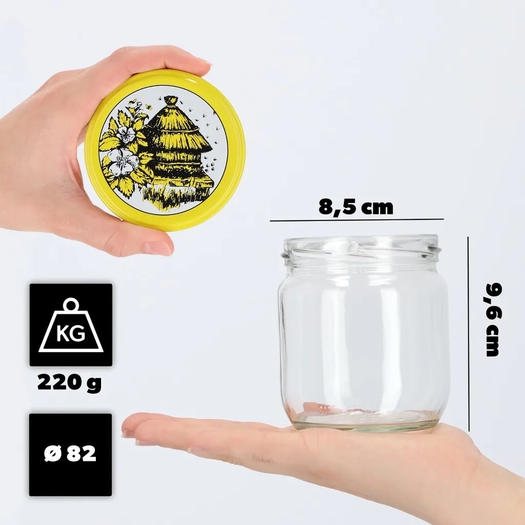12 Vasetti KADAX Salla 425ml: Barattoli Decorativi per Regali e Cucina - 2