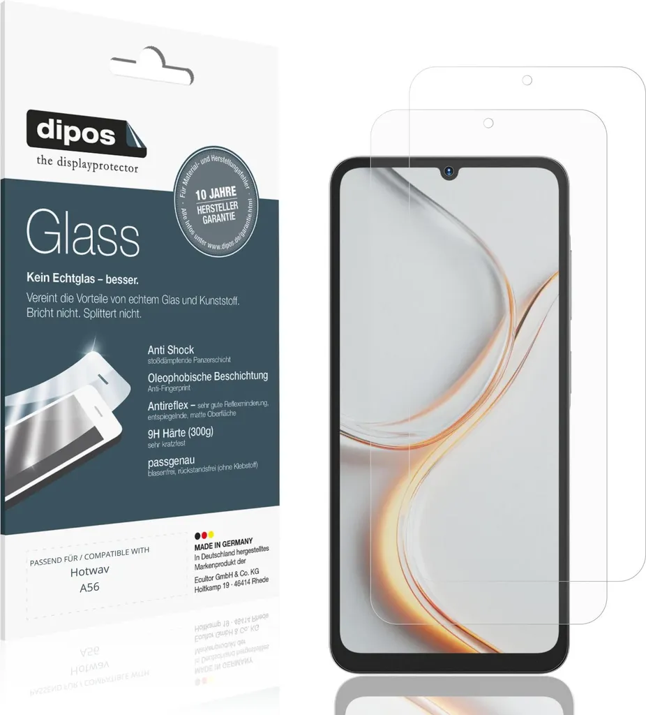2x Vetro Flessibile 9H Opaco per Hotwav A56 - Protezione Schermo