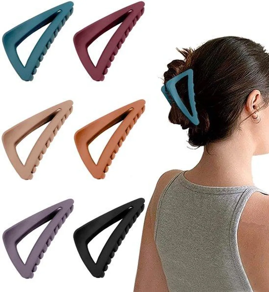 Barrettes triangulaires noires pour chignon et maintien des mèches