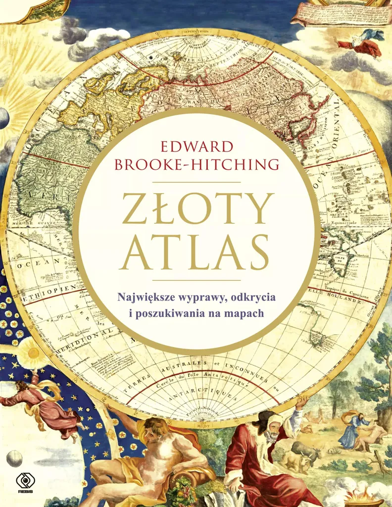 Atlas d'or : atlas mondial grand format avec finitions dorées à la main