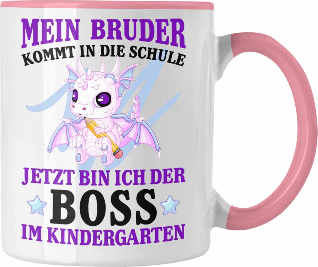 Trendation - Einschulung Geschenk für Schultüte Füllung Tasse Schulstart 1. Schultag Schuleinführung Schulanfang Geschenkidee Schulkind Jungs B...