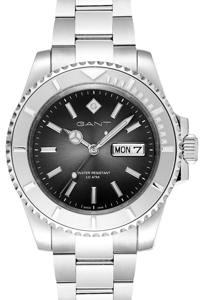GANT Herrenuhr Quarzuhr silber / schwarz onesize Herren 41 mm G204001, G204002