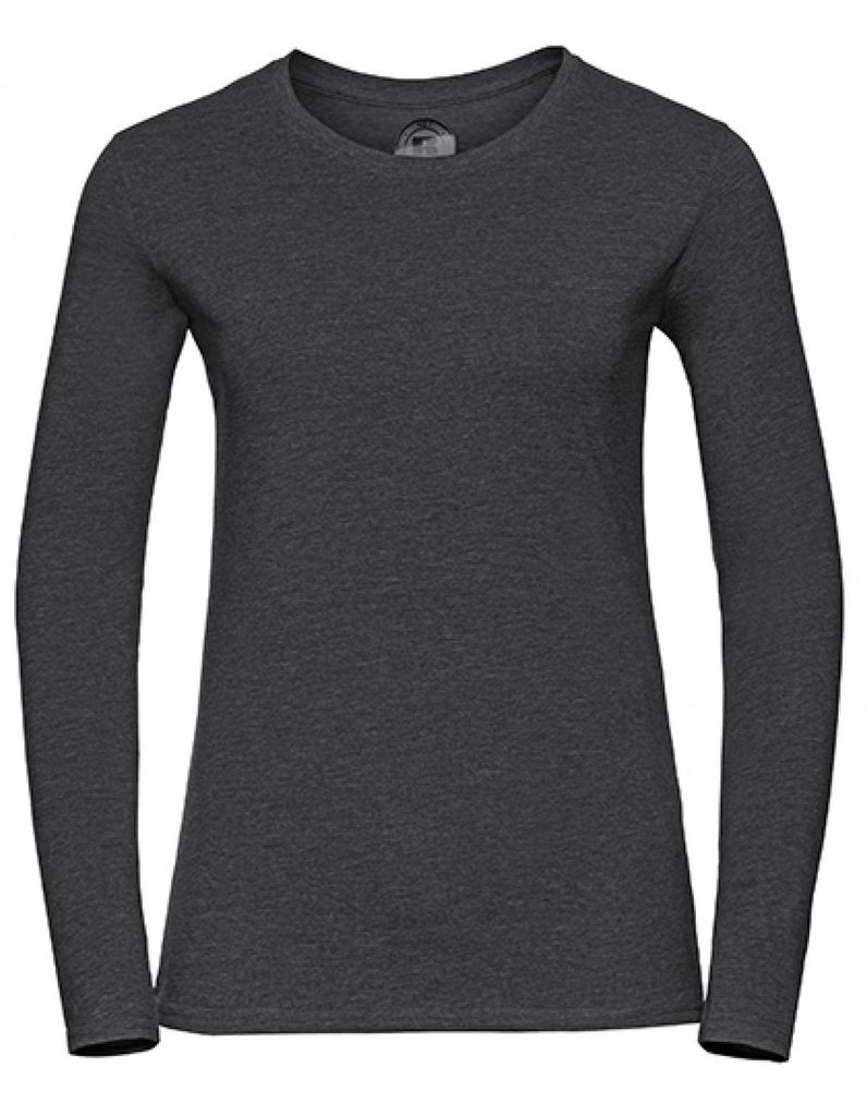 Langarm HD T-Shirt für Frauen | - Farbe: Grey Marl - Größe: XS