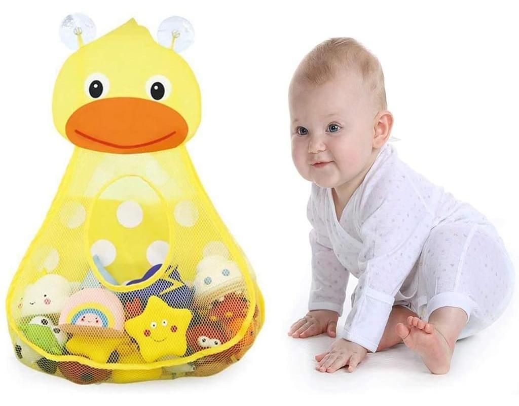 Baby Bade Zeit Spielzeug Aufbewahrung Saugnapf Bag Masche Badezimmer Planer Netz 