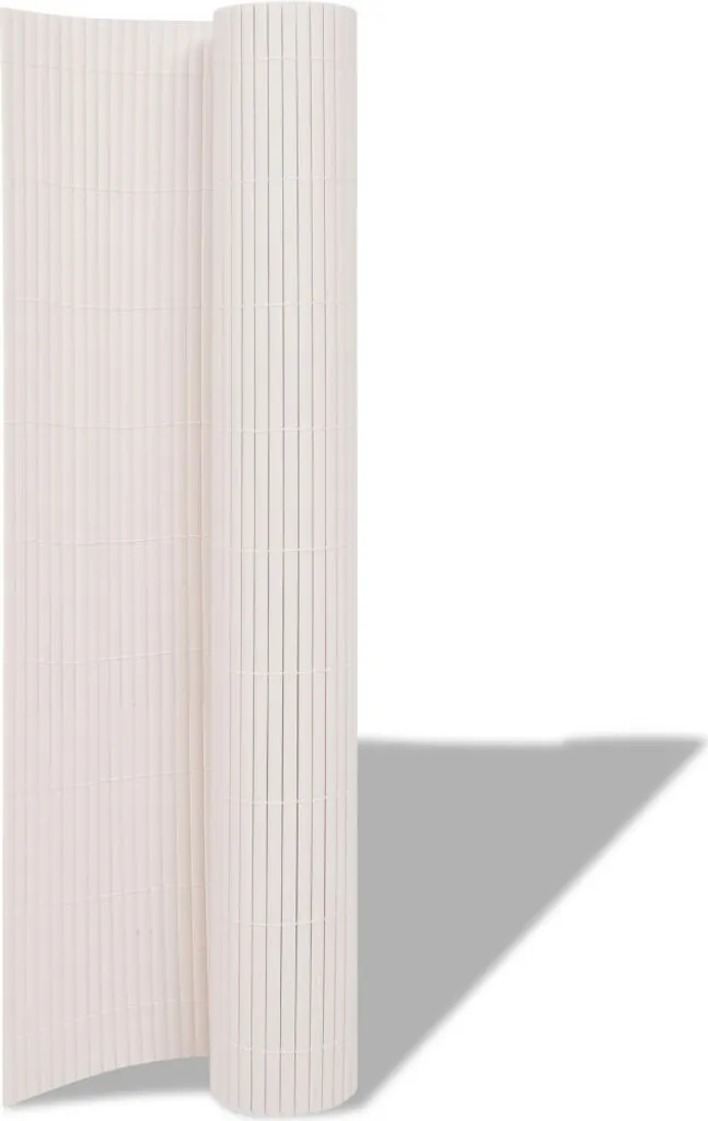vidaXL Clôture de Jardin Double Face Blanche 150x300 cm en PVC Résistant
