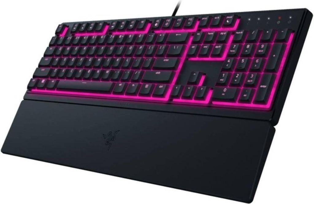 Razer, Ornata V3 X Beleuchtete Wired Gaming Tastatur mit magnetischer Handgelenkauflage, Schwarz