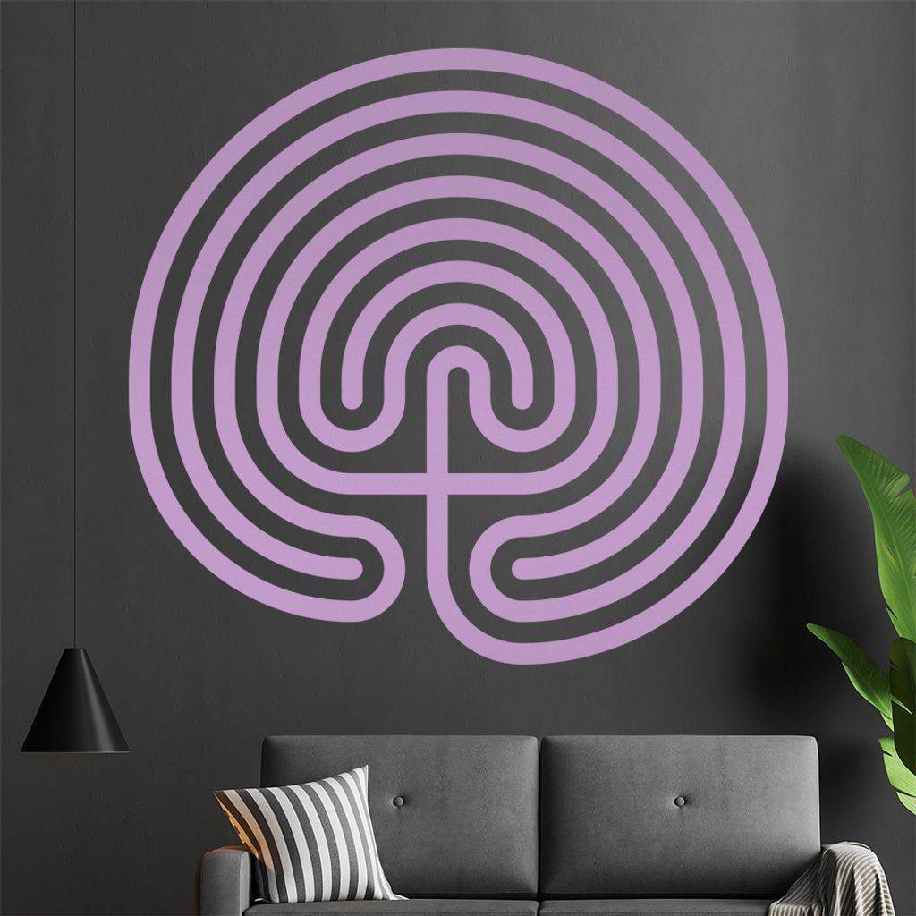 Irrgarten II Wandtattoo in 6 Größen - Wandaufkleber Wall Sticker - Dekoration, Küche, Wohnzimmer, Schlafzimmer, Badezimmer