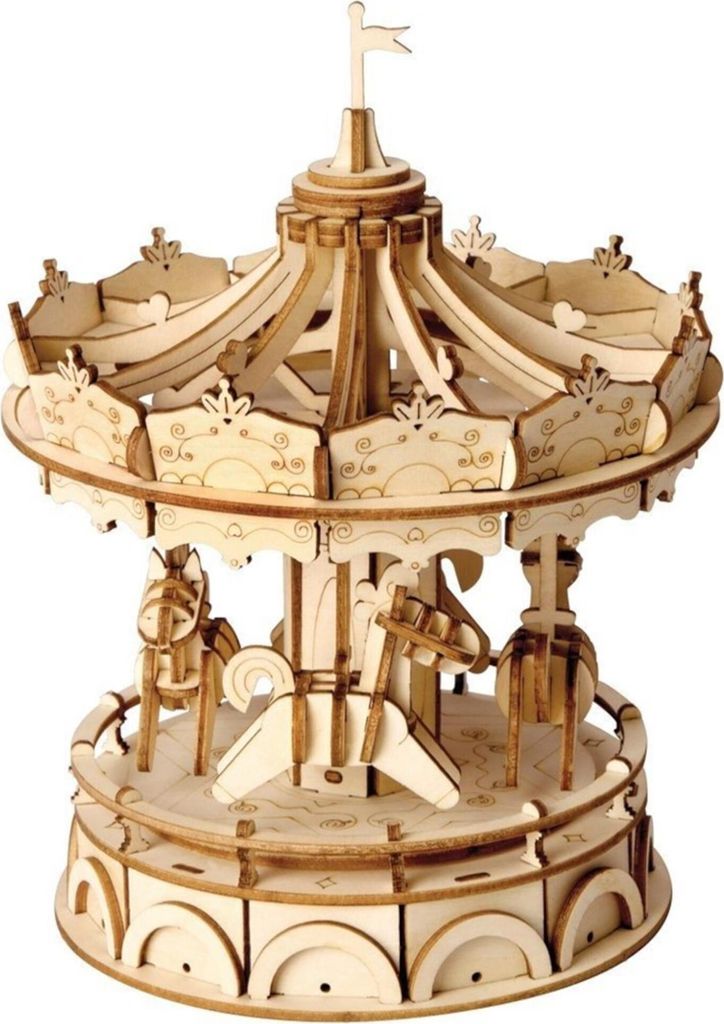 RoboTime 3D Holzpuzzle Merry go round Produktbild 