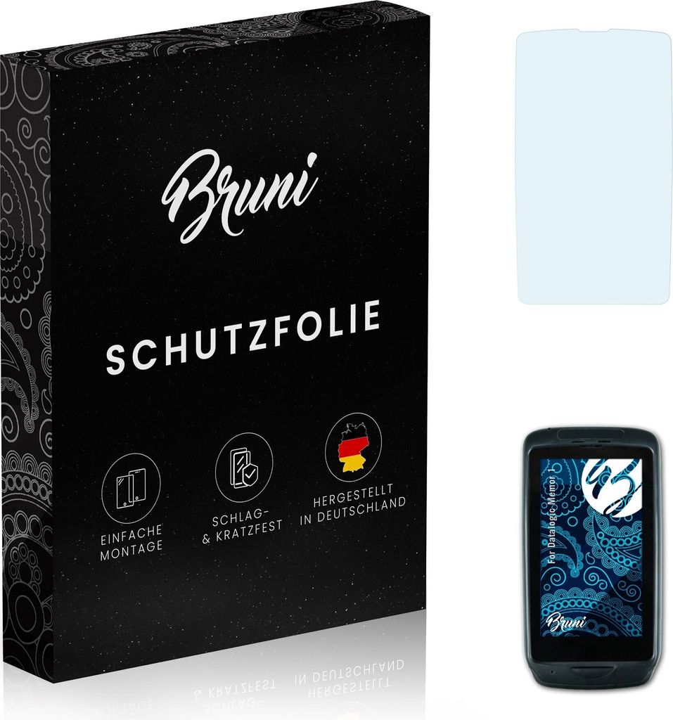Bruni Basics-Clear 2x Schutzfolie kompatibel mit Datalogic Memor 1 Folie