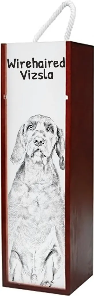 Regalo Personalizzato Vizsla Pelo Duro - Cassetta Legno per Alcolici