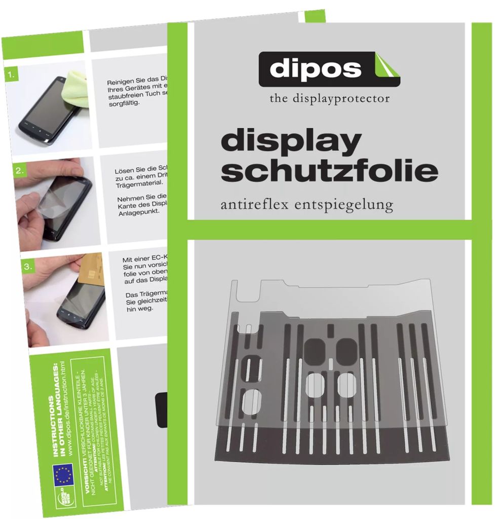 2x Schutzfolie für DeLonghi Dinamica ECAM 350.15.B Tropfblech matt