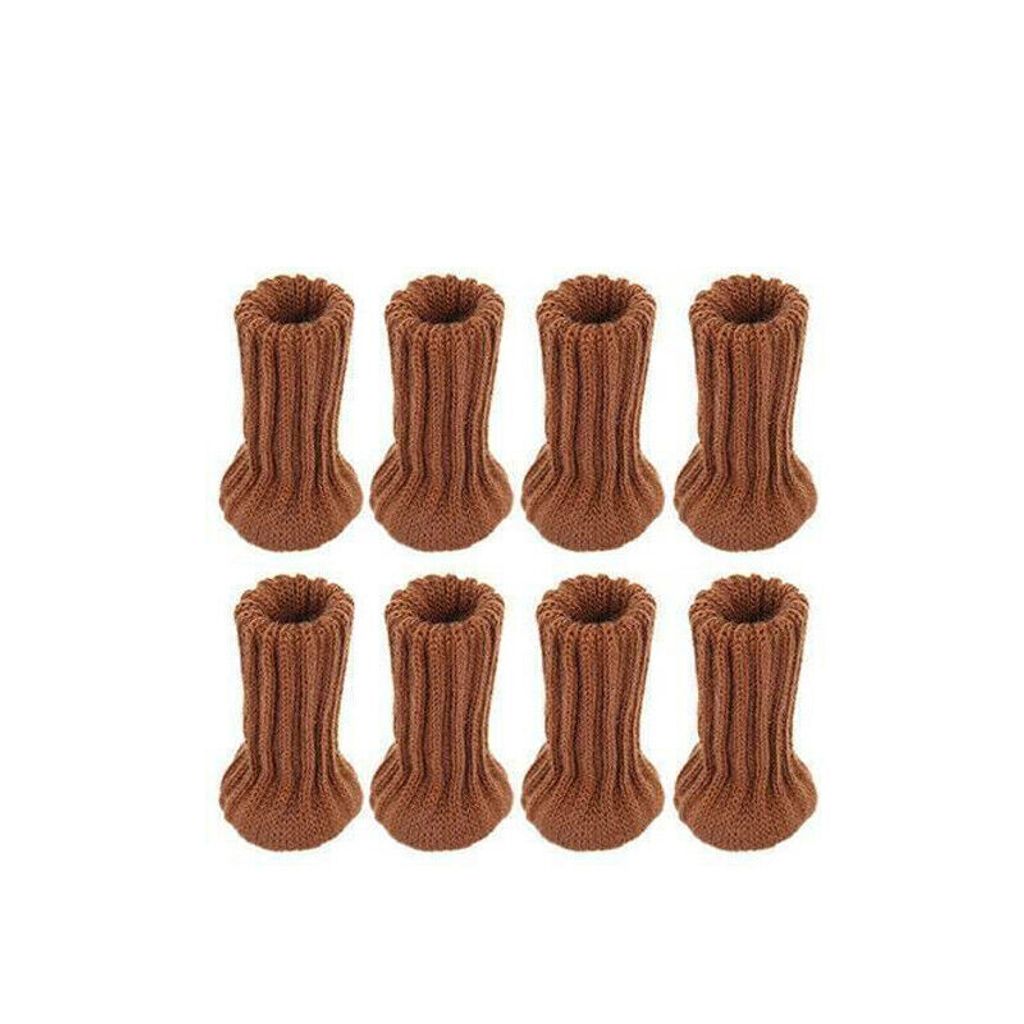 24X Stuhlbein Socken Gestrickte Möbel Fußbodenschutz Caps
