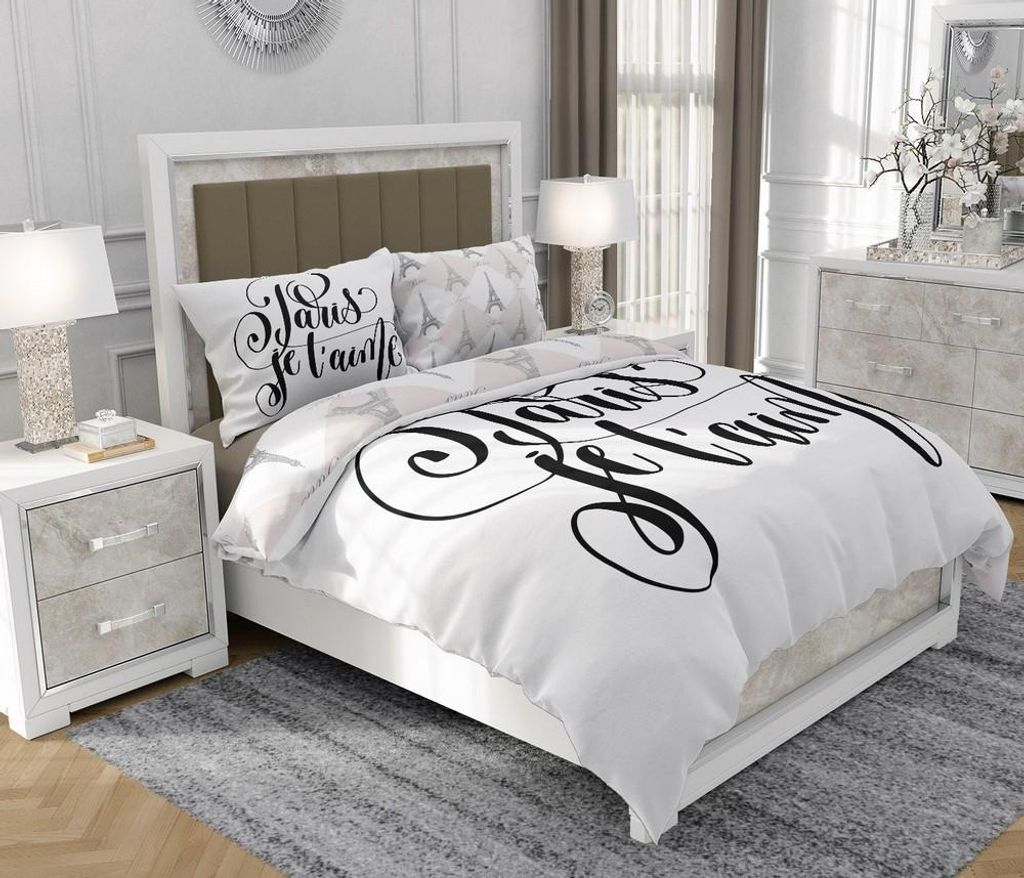 Bettwäsche 140x200 cm + 2x70x80 cm, 3-teilig, 100% Baumwolle, Satin, Reißverschluss, Bunt - SOVIO | So.9048