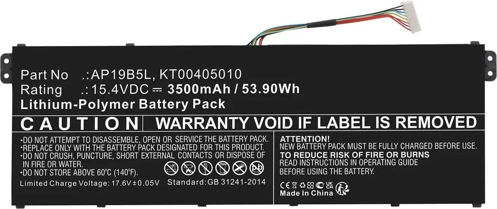 Batterie de Remplacement Li-Polymer 51.68Wh pour Ordinateur Mobile