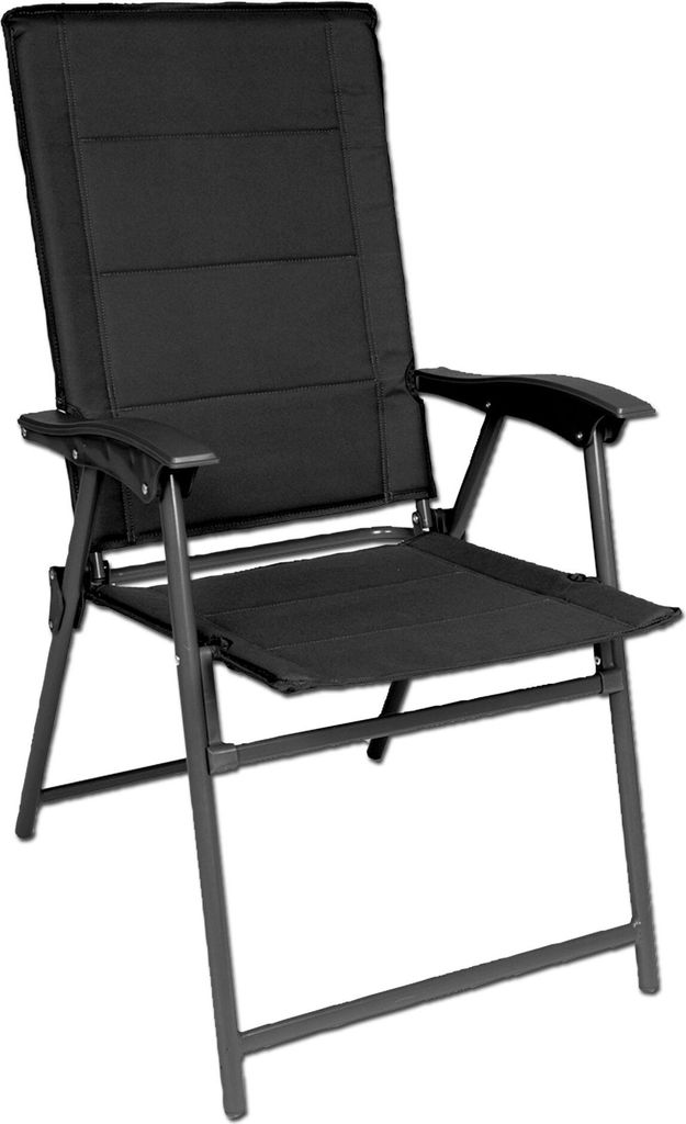 Army Klappstuhl RANGER mit Lehne schwarz