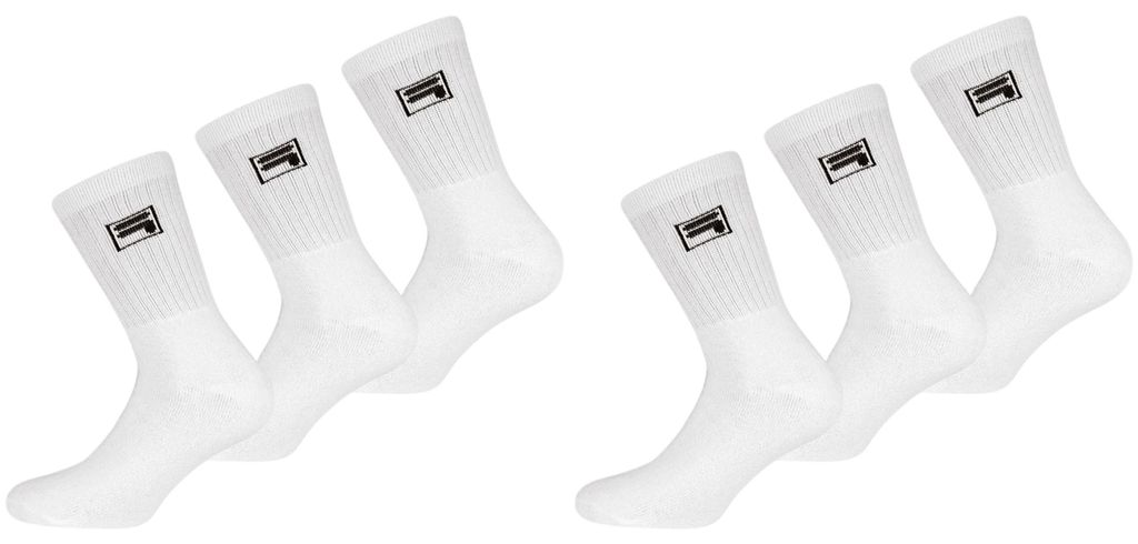 FILA Tennis Socken Herren Damen F9000 Crew 6 Paar - Farbe: Produktbild 