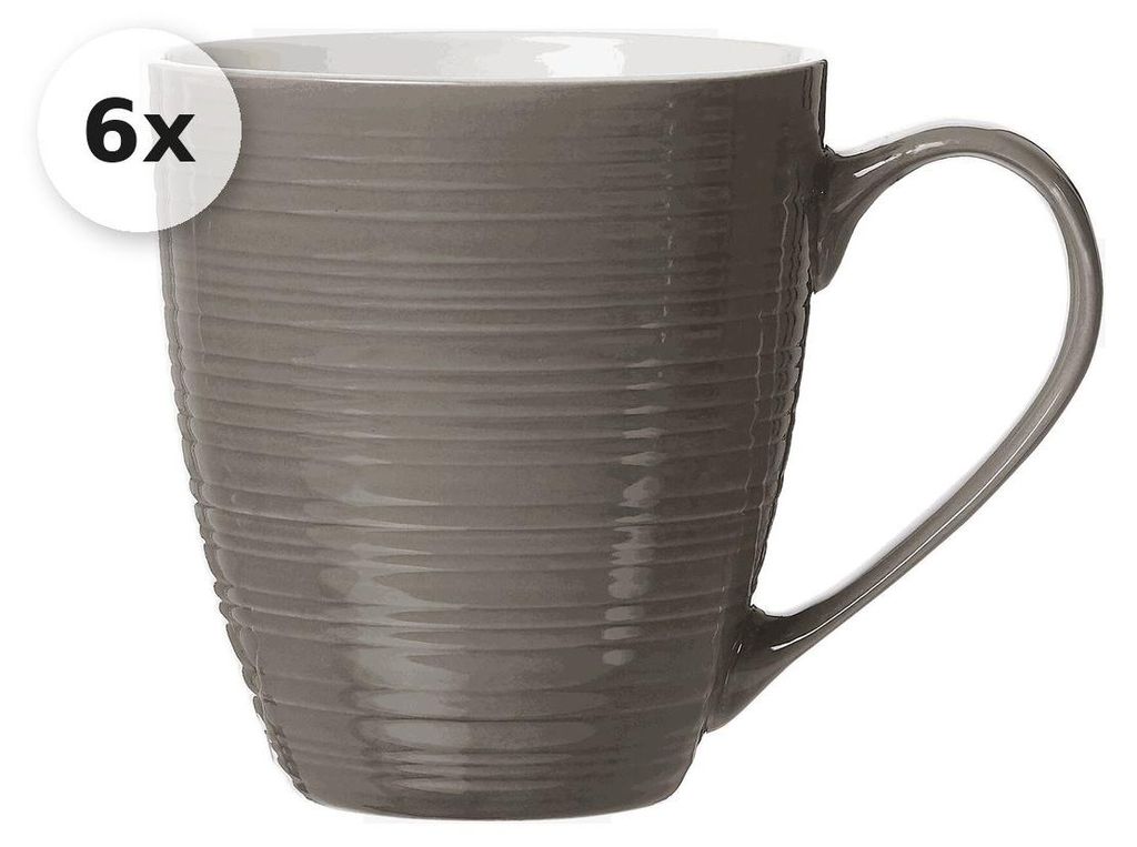 Jumbotasse 550ml 6er Set Suomi taupe Produktbild 