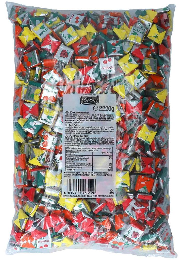 Böhme 103510 Böhme Fruchtkaramellen 1000 St Immagine del prodotto 
