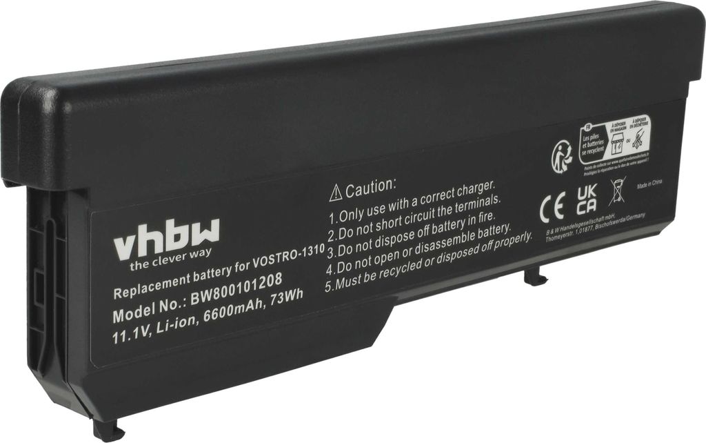 vhbw Akku kompatibel mit Dell Vostro 1320, 1510, 1310, Produktbild 