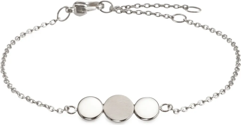 Bracciale Boccia 03028-01 Tre Cerchi: Regalo in Titanio Antiallergico