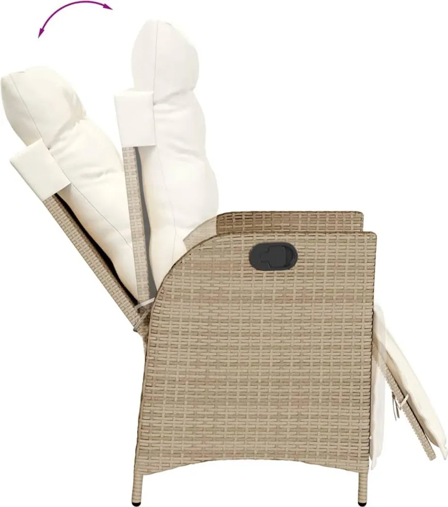 vidaXL Poltrona Giardino Poly Rattan Beige - Analisi Comfort e Durata - 7