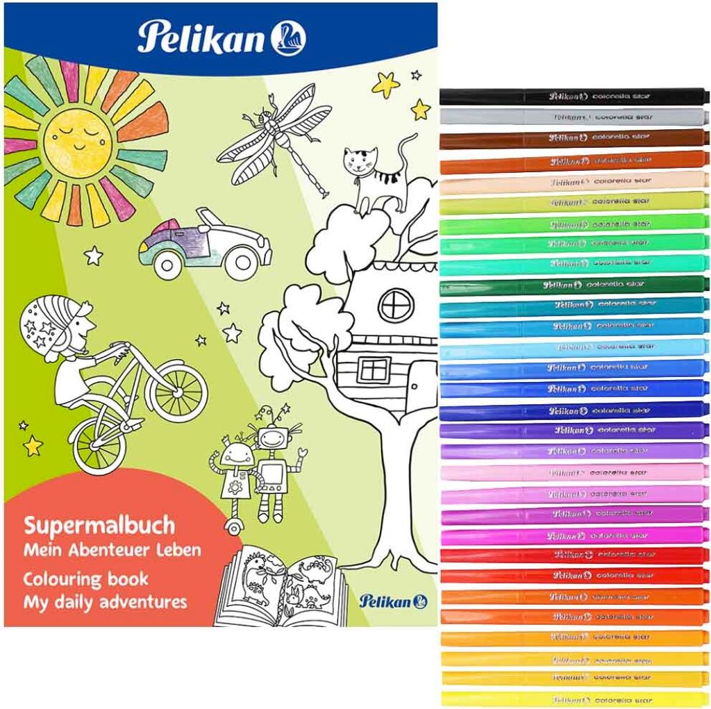 Pelikan Super Malbuch Set 2-teilig Colorella Star
