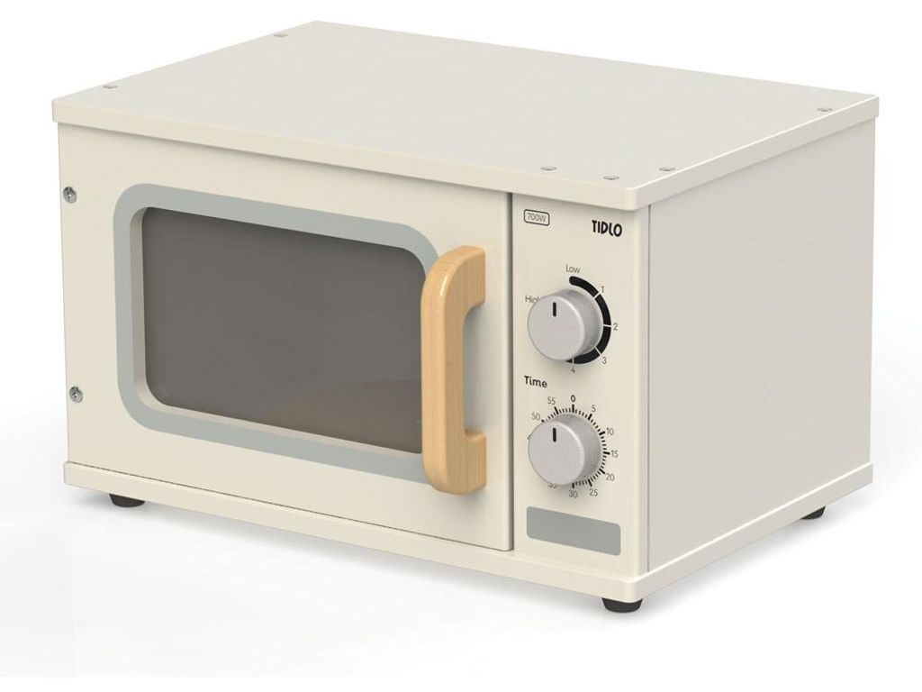 Tidlo Spielzeug Mikrowelle Holz Kinderkche pdagogisch Rollenspiel