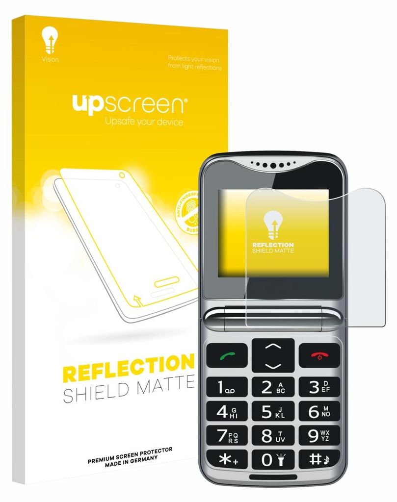 upscreen Schutzfolie für bea-fon Fold 10 LTE Displayschutz Displayschutzfolie Folie Matt Entspiegelungsfolie