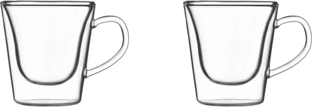 Luigi Bormioli 1440 Bicchieri Caffè 295ml Doppia Parete Borosilicato