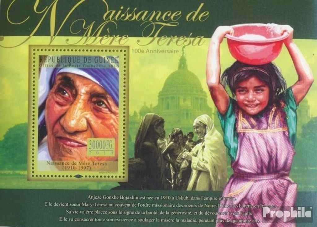 Briefmarken Guinea 2010 Mi Block 1851 (kompl. Ausgabe) Produktbild 