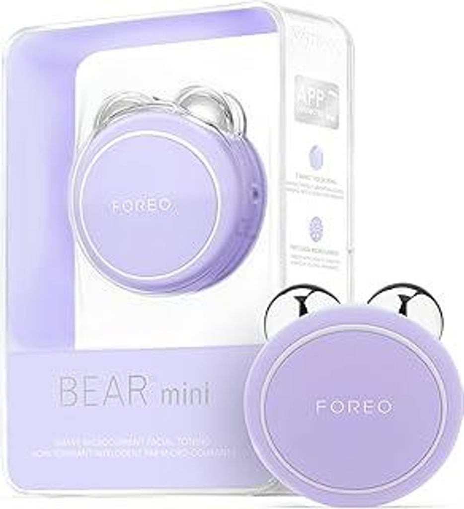 FOREO BEAR mini Gezieltes Mikrostrom-Facelifting-Gerät - Gesichtsmassagegerät gegen falten - Gesicht & Jawline Trainer - Gesichtsmassage - Face l...
