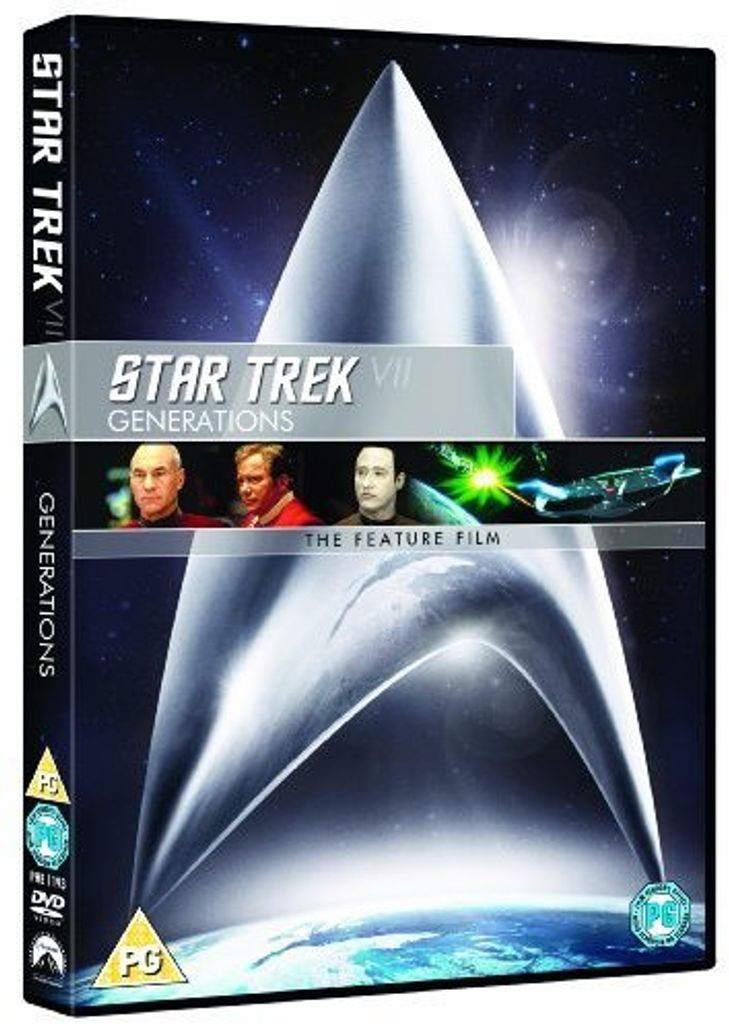 Paramount Star Trek VII - Generations (1994), Film, DVD, PG, Farbig, Englisch, 118 min