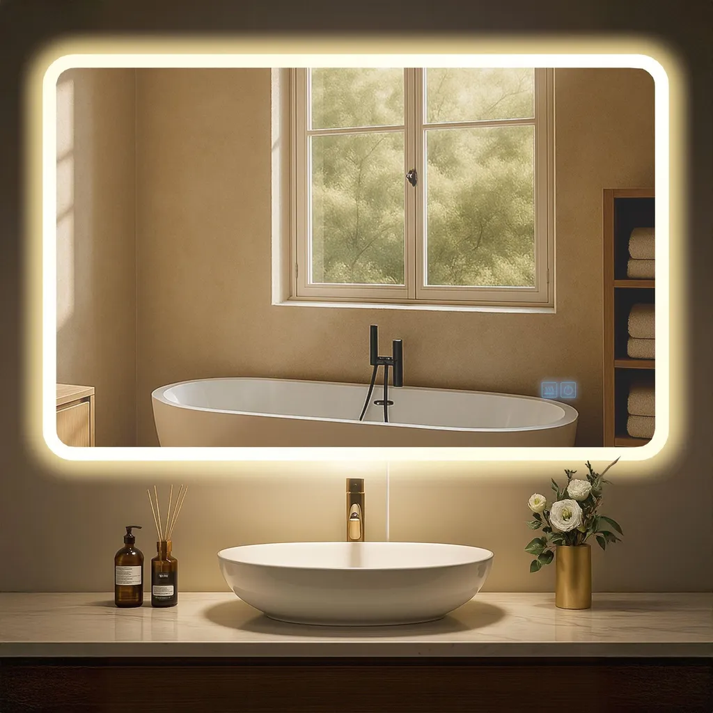 Specchio Bagno Design Jericho 60x80 LED | Arredo Bagno Luxury - 2