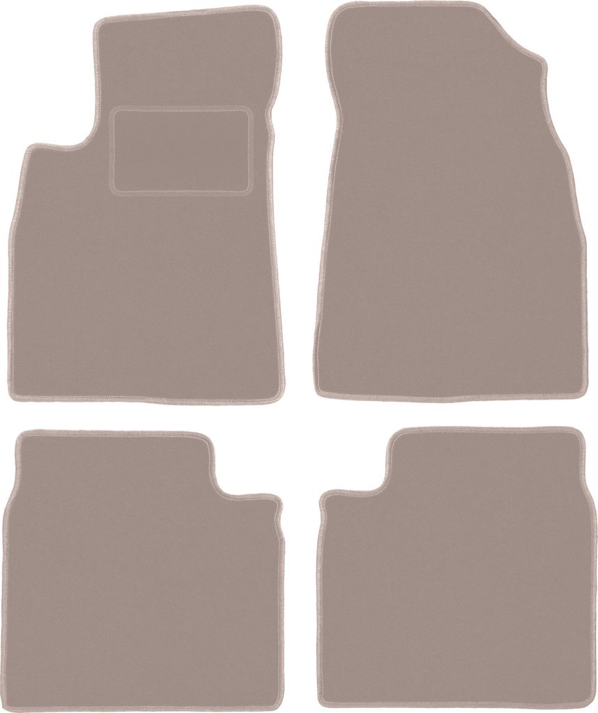 Velours-Autoteppiche für: Kia Opirus Sedan (2002-2011) Beige