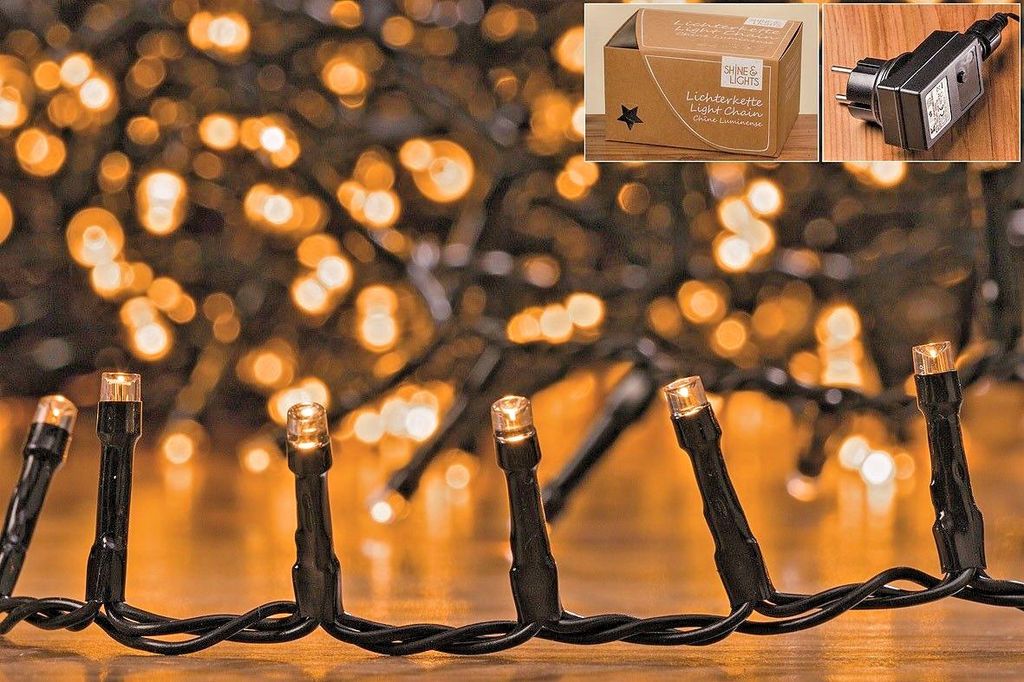 Lampki wróżki ciepłe białe 1128 LED z timerem oświetlenie Zdjęcie produktu 