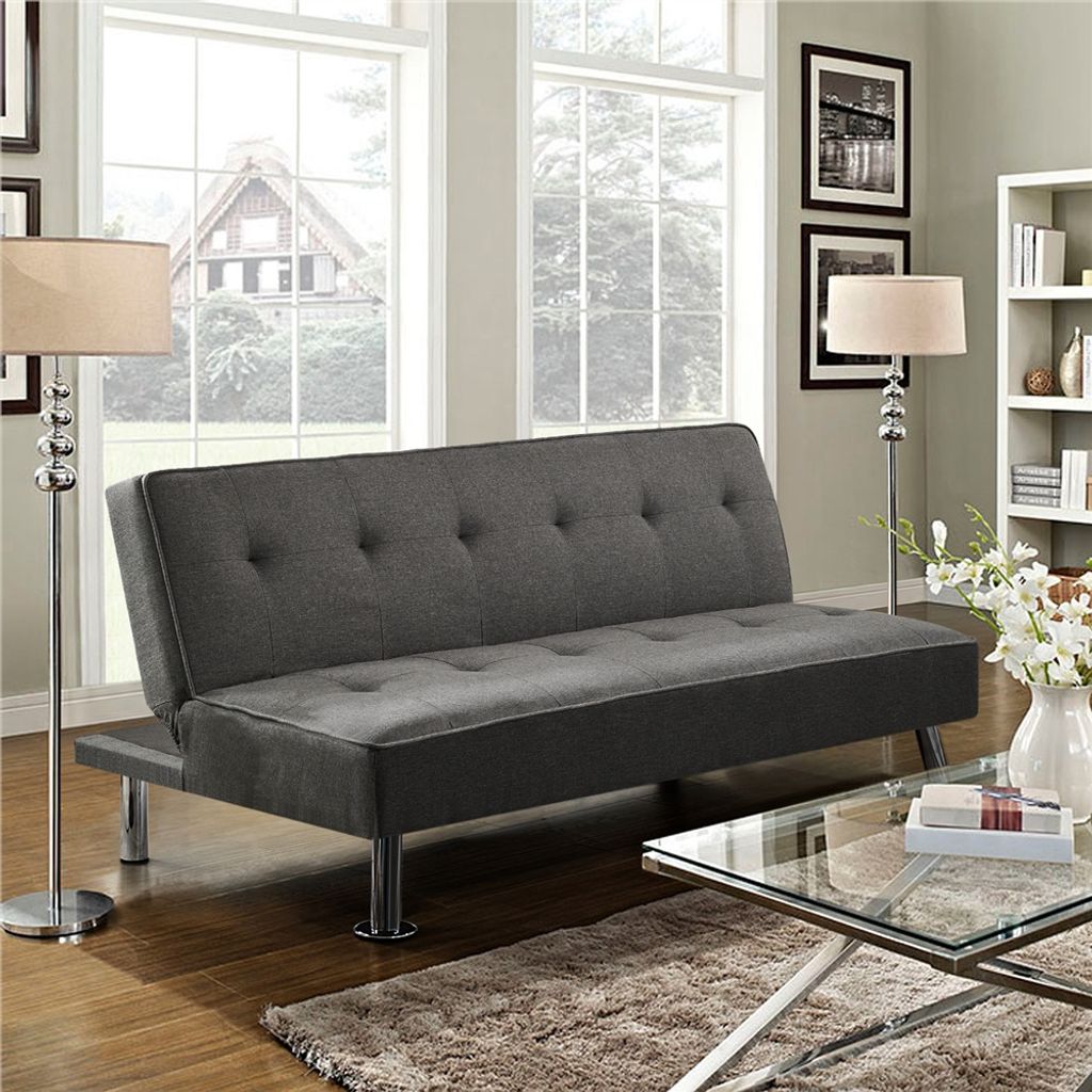 Yaheetech 3-Sitzer Schlafsofa Sofabett mit 166 × 92 cm Produktbild 4
