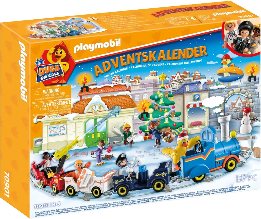 Calendrier de l'Avent Noël PLAYMOBIL 70901 Duck On Call Secours